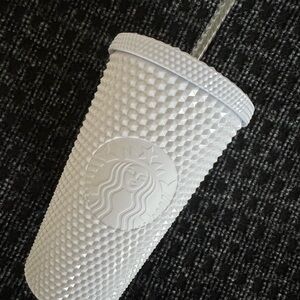 Starbucks White Studded Tumbler
